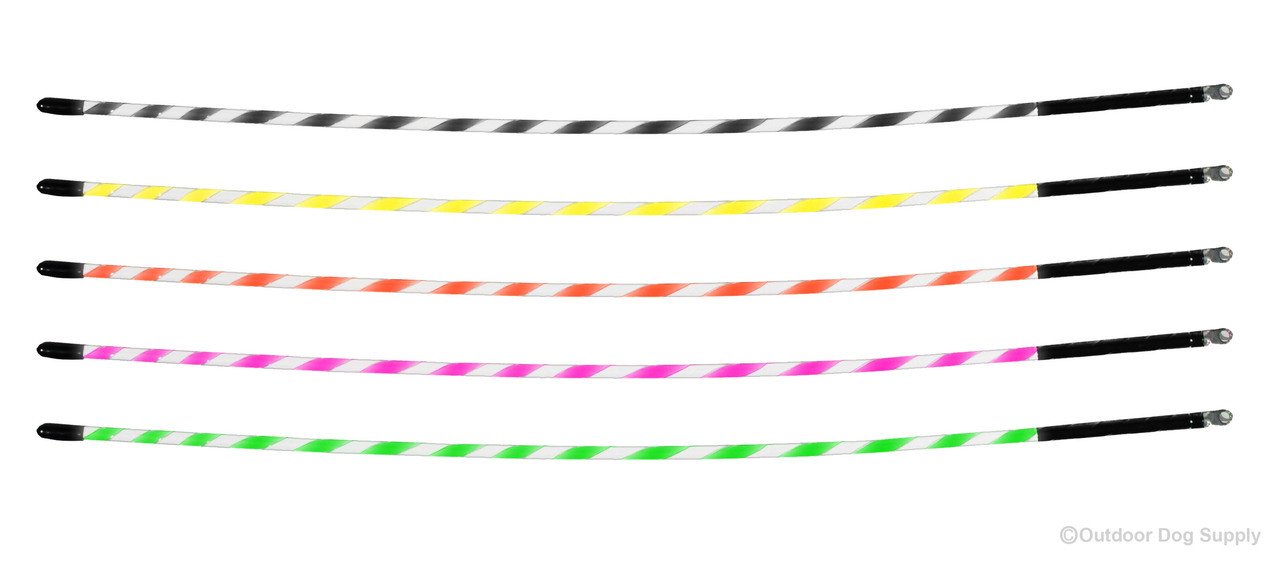 Outdoor Dog Supply Reflective Glow Tuff Long Range Collar Antennas for The Garmin Dc30 & Dc40 Tracking Collars (Reflective Black) - Image 3